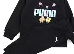Puma black sweatset med bluse og bukser SpongeBob